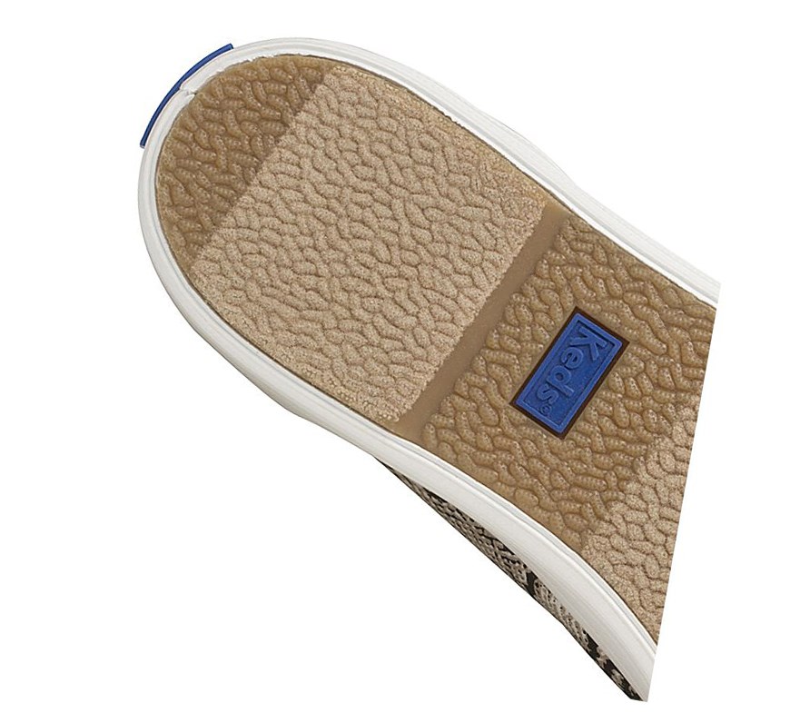 Keds Triple Kick Snake Schnürschuhe Damen Weiß Schwarz | XIYQ52604
