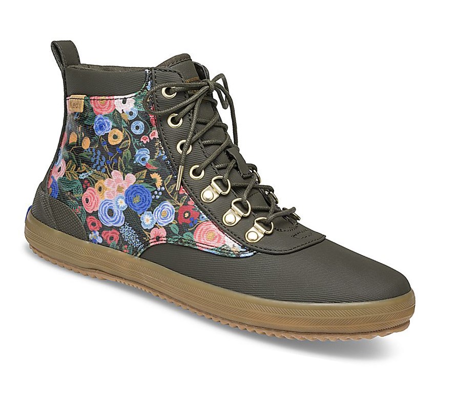 Keds x Rifle Paper Co. Scout Wasser Hohe Stiefel Damen Grün | NDQS16270